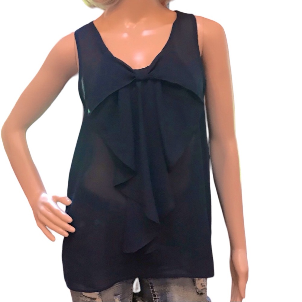 **LAST CHANCE CLEARANCE** Sheer Navy Tank